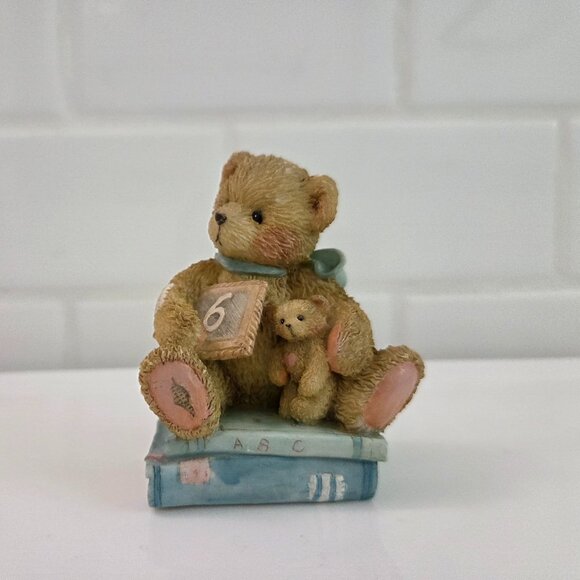 Vintage Cherished Teddies Age 6 Chalking Up Six Wishes 1992 - Picture 1 of 3